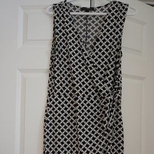 Banana Republic Black Midi Dress - Stretchy material, Mint condition